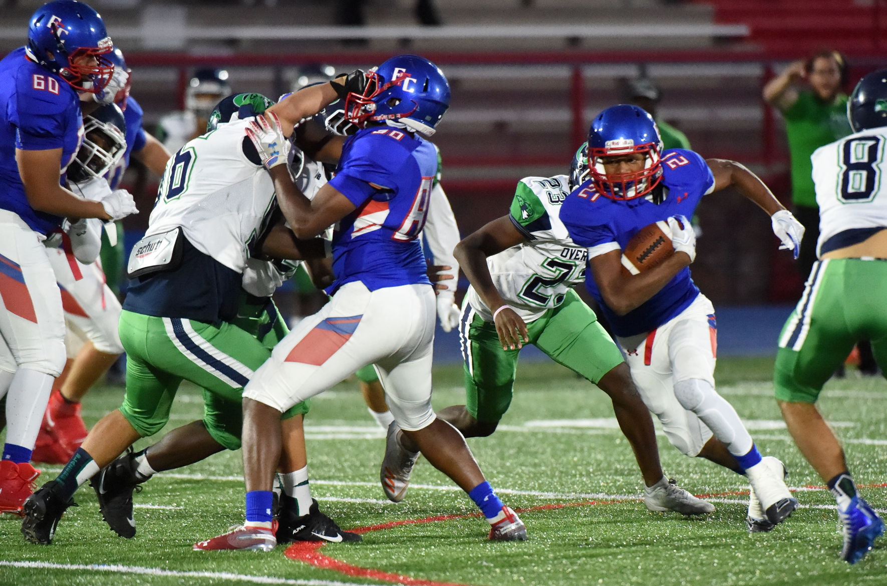 PHOTOS: Fountain-Fort Carson Trojans (21) Overland Trailblazers (29)